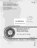 Cover page: RADIOLOGICAL HEALTH AND RELATED STANDARDS FOR NUCLEAR POWER PLANTS. VOLUME 2 OF HEALTH AND SAFETY IMPACTS OF NUCLEAR, GEOTHERMAL, AND FOSSIL-FUEL ELECTRIC GENERATION IN CALIFORNIA