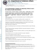 Cover page: Core implementation strategies for improving cirrhosis care in the Veterans Health Administration.