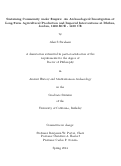 Cover page: Sustaining Community under Empire: An Archaeological Investigation of Long-Term Agricultural Production and Imperial Interventions at Dhiban, Jordan, 1000 BCE - 1450 CE