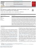 Cover page: The tribology of cartilage: Mechanisms, experimental techniques, and relevance to translational tissue engineering