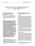 Cover page: Strategies for recruitment to a population-based lung cancer prevention trial: The CARET experience with heavy smokers