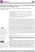 Cover page: Adapting and Evaluating a Theory-Driven, Non-Pharmacological Intervention to Self-Manage Pain.