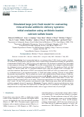 Cover page: Simulated large joint fluid model for evaluating intra-articular antibiotic delivery systems: initial evaluation using antibiotic-loaded calcium sulfate beads.