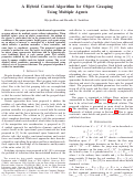 Cover page: A Hybrid Control Algorithm for Object Grasping Using Multiple Agents