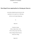 Cover page: Mixed Signal Neurocomputing Based on Floating-gate Memories