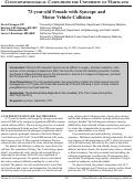 Cover page: 73-year-old Female with Syncope and  Motor Vehicle Collision