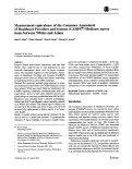 Cover page: Measurement equivalence of the Consumer Assessment of Healthcare Providers and Systems (CAHPS®) Medicare survey items between Whites and Asians