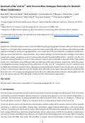 Cover page: Removal of Na+ and Ca2+ with Prussian blue analogue electrodes for brackish water desalination