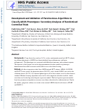 Cover page: Development and validation of parsimonious algorithms to classify acute respiratory distress syndrome phenotypes: a secondary analysis of randomised controlled trials