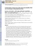 Cover page: A Meta-analysis of Lung Cancer Gene Expression Identifies PTK7 as a Survival Gene in Lung Adenocarcinoma