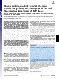 Cover page: Abscisic acid-independent stomatal CO2 signal transduction pathway and convergence of CO2 and ABA signaling downstream of OST1 kinase