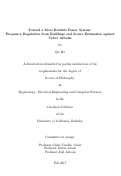 Cover page: Toward a more reliable power system: frequency regulation from buildings and secure estimation against cyber attacks