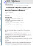 Cover page: Safety, tolerability, and preliminary efficacy of an IGF-1 mimetic in patients with spinal and bulbar muscular atrophy: a randomised, placebo-controlled trial