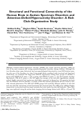 Cover page: Structural and functional connectivity of the human brain in autism spectrum disorders and attention‐deficit/hyperactivity disorder: A rich club‐organization study