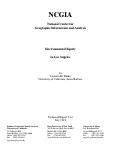 Cover page: Environmental Equity in Los Angeles (93-6)