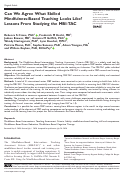 Cover page: Can We Agree What Skilled Mindfulness-Based Teaching Looks Like? Lessons From Studying the MBI:TAC.