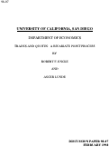 Cover page: Trades and Quotes: A Bivariate Point Process