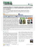 Cover page: Longitudinal Effects of a Sanitation Intervention on Environmental Fecal Contamination in a Cluster-Randomized Controlled Trial in Rural Bangladesh