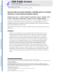 Cover page: Genome-wide association identifies candidate genes for drought tolerance in coast redwood and giant sequoia.
