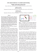 Cover page: Active physical inference via reinforcement learning