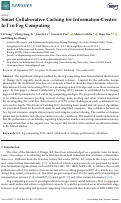 Cover page: Smart Collaborative Caching for Information-Centric IoT in Fog Computing.