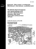 Cover page: The Berkeley Hood: Development and Commercialization of an Innovative High-Performance Laboratory Fume Hood Progress Report and Research Status:1995-2001