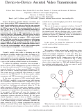 Cover page: Device-to-Device Assisted Video Transmission