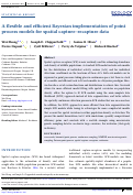 Cover page: A flexible and efficient Bayesian implementation of point process models for spatial capture-recapture data.