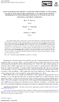 Cover page: Using Item Response Theory to Identify Responders to Treatment: Examples with the Patient-Reported Outcomes Measurement Information System (PROMIS®) Physical Function Scale and Emotional Distress Composite