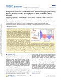 Cover page: Design Principles for Two-Dimensional Molecular Aggregates Using Kasha’s Model: Tunable Photophysics in Near and Short-Wave Infrared