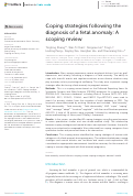 Cover page: Coping strategies following the diagnosis of a fetal anomaly: A scoping review