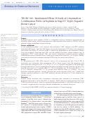 Cover page: TBCRC 001: Randomized Phase II Study of Cetuximab in Combination With Carboplatin in Stage IV Triple-Negative Breast Cancer