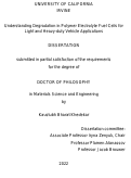 Cover page: Understanding Degradation in Polymer Electrolyte Fuel Cells for Light and Heavy-duty Vehicle Applications