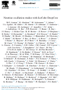 Cover page: Neutrino oscillation studies with IceCube-DeepCore