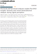 Cover page: Structural and functional analyses explain Pea KAI2 receptor diversity and reveal stereoselective catalysis during signal perception