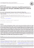 Cover page: Root transcriptomic responses of grafted grapevines to heterogeneous nitrogen availability depend on rootstock genotype.