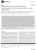 Cover page: Cigarette smoking is associated with reduced neuroinflammation and better cognitive control in people living with HIV.