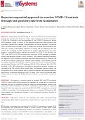 Cover page: Bayesian sequential approach to monitor COVID-19 variants through test positivity rate from wastewater