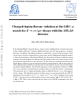 Cover page: Search for charged-lepton-flavour violation in $Z$-boson decays with the ATLAS detector