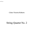 Cover page: String Quartet No. 2