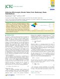 Cover page: Inferring Microscopic Kinetic Rates from Stationary State Distributions