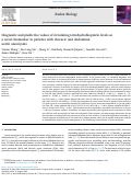 Cover page: Diagnostic and predictive values of circulating tetrahydrobiopterin levels as a novel biomarker in patients with thoracic and abdominal aortic aneurysms