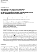 Cover page: Identification of the Major Expressed S-Layer and Cell Surface-Layer-Related Proteins in the Model Methanogenic Archaea: Methanosarcina barkeri Fusaro and Methanosarcina acetivorans C2A