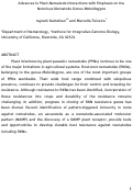Cover page: Advances in Plant-Nematode Interactions with Emphasis on the Notorious Nematode Genus Meloidogyne.