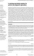 Cover page: A centrifugal microfluidic platform for point-of-care diagnostic applications
