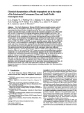 Cover page: Chemical characteristics of Pacific tropospheric air in the region of the Intertropical Convergence Zone and South Pacific Convergence Zone