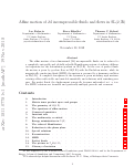 Cover page: Affine Motion of 2d Incompressible Fluids Surrounded by Vacuum and Flows in SL(2,R)