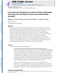 Cover page: Concurrent and Subsequent Associations Between Daily Digital Technology Use and High‐Risk Adolescents’ Mental Health Symptoms