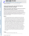 Cover page: County-level socioeconomic and crime risk factors for substantiated child abuse and neglect