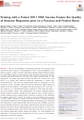 Cover page: Priming with a Potent HIV-1 DNA Vaccine Frames the Quality of Immune Responses prior to a Poxvirus and Protein Boost.